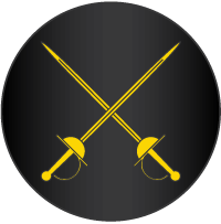 Badge for the East Kingdom Rapier Marshal